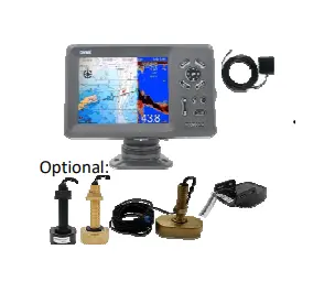Onwa KCombo-7 7-inch GPS Chart Plotter with 600W FishFinder