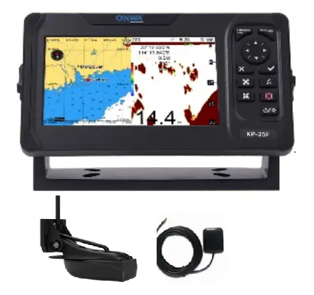 Onwa KP-27F 7-inch GPS Chart Plotter with 600W Fish Finder