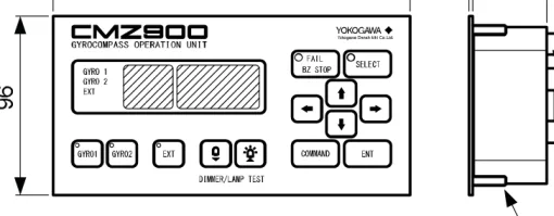 MKR040 manufacturer front-panel illustration. Match the full operation-unit suffix before installation.